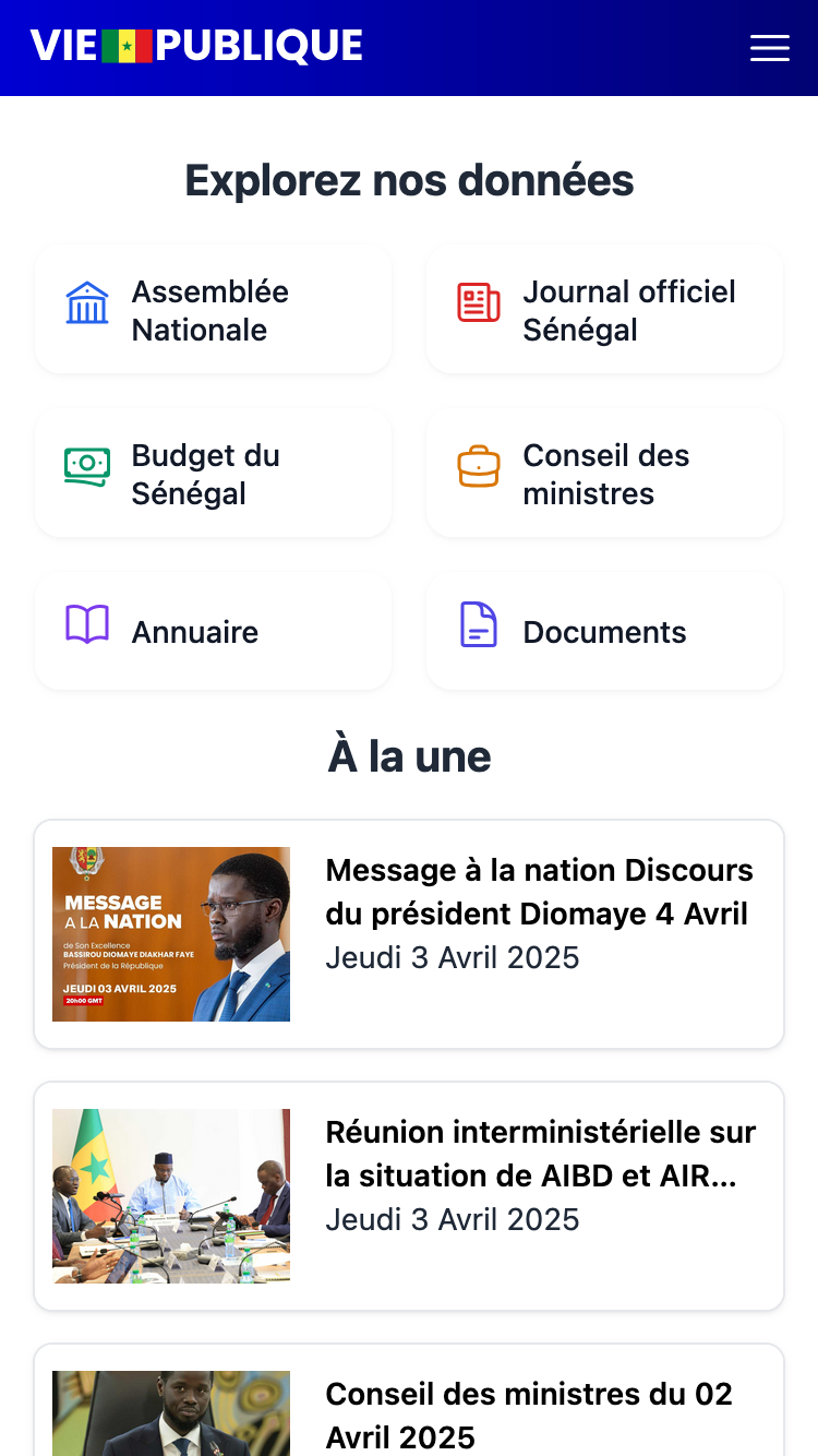 Vie Publique - Sénégal's logo